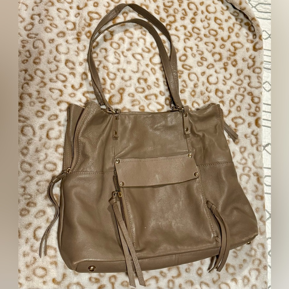 Kooba Everett Tan Leather Tote Bag
